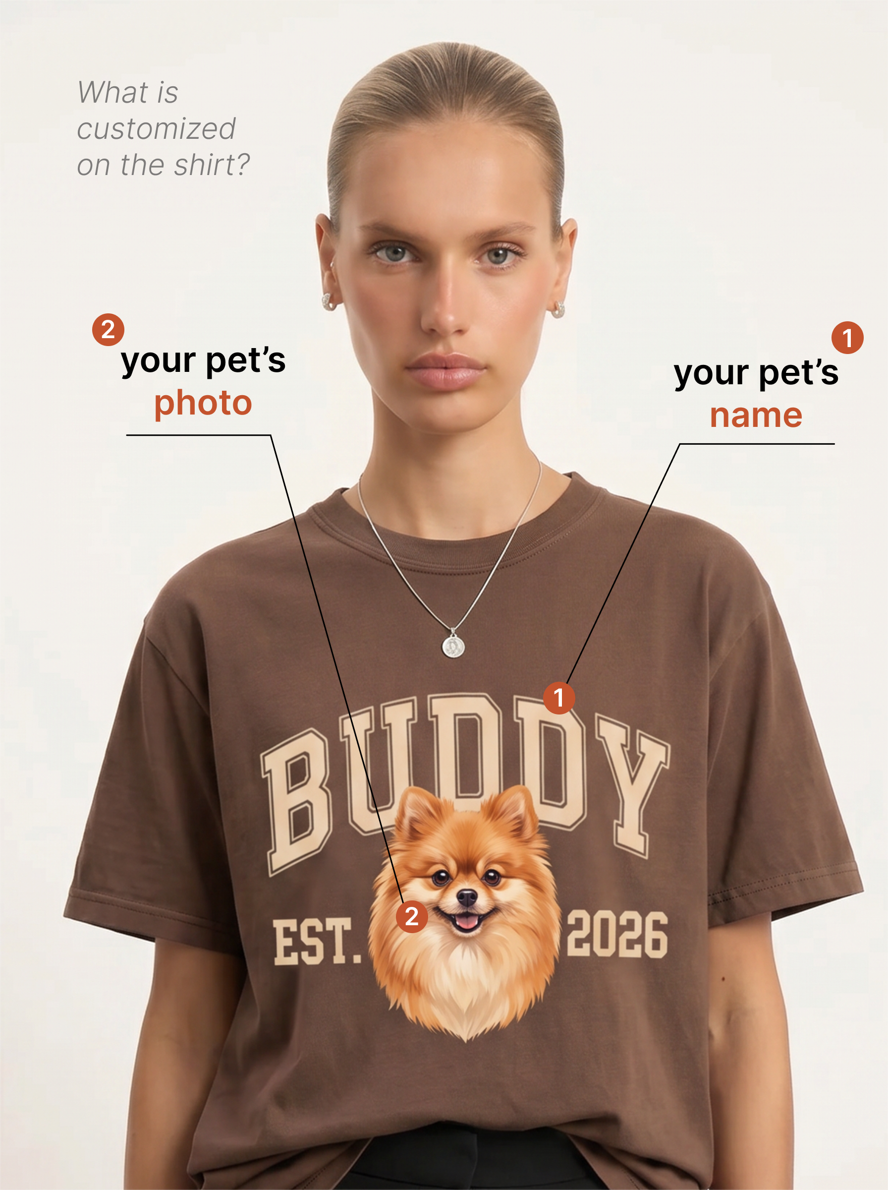 Custom Pet Portrait T-Shirt