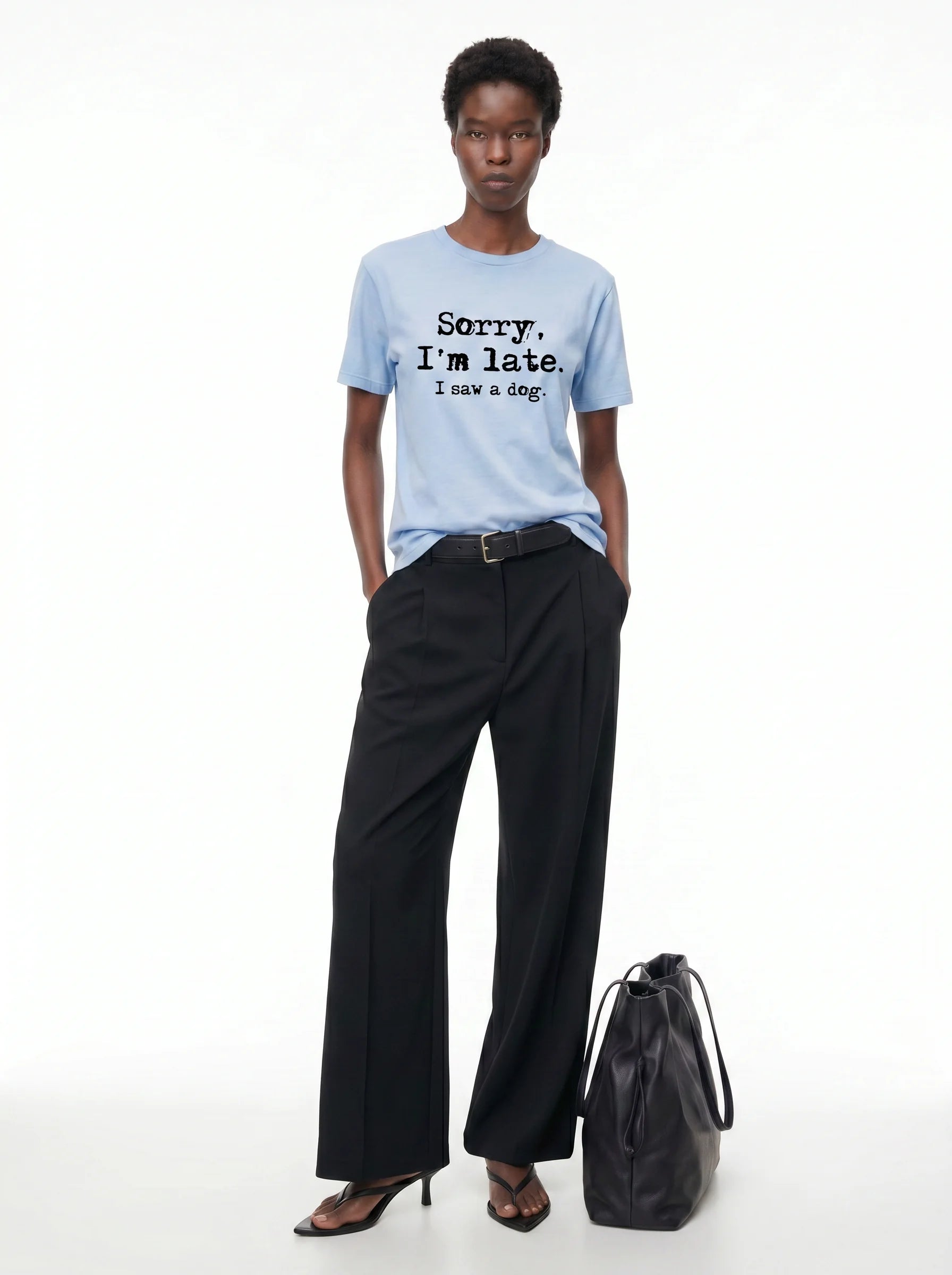 Sorry I'm Late I Saw a Dog T-Shirt – Lifestyle 2