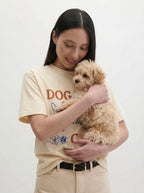 Dog Mom Club T-Shirt – Lifestyle with Dog