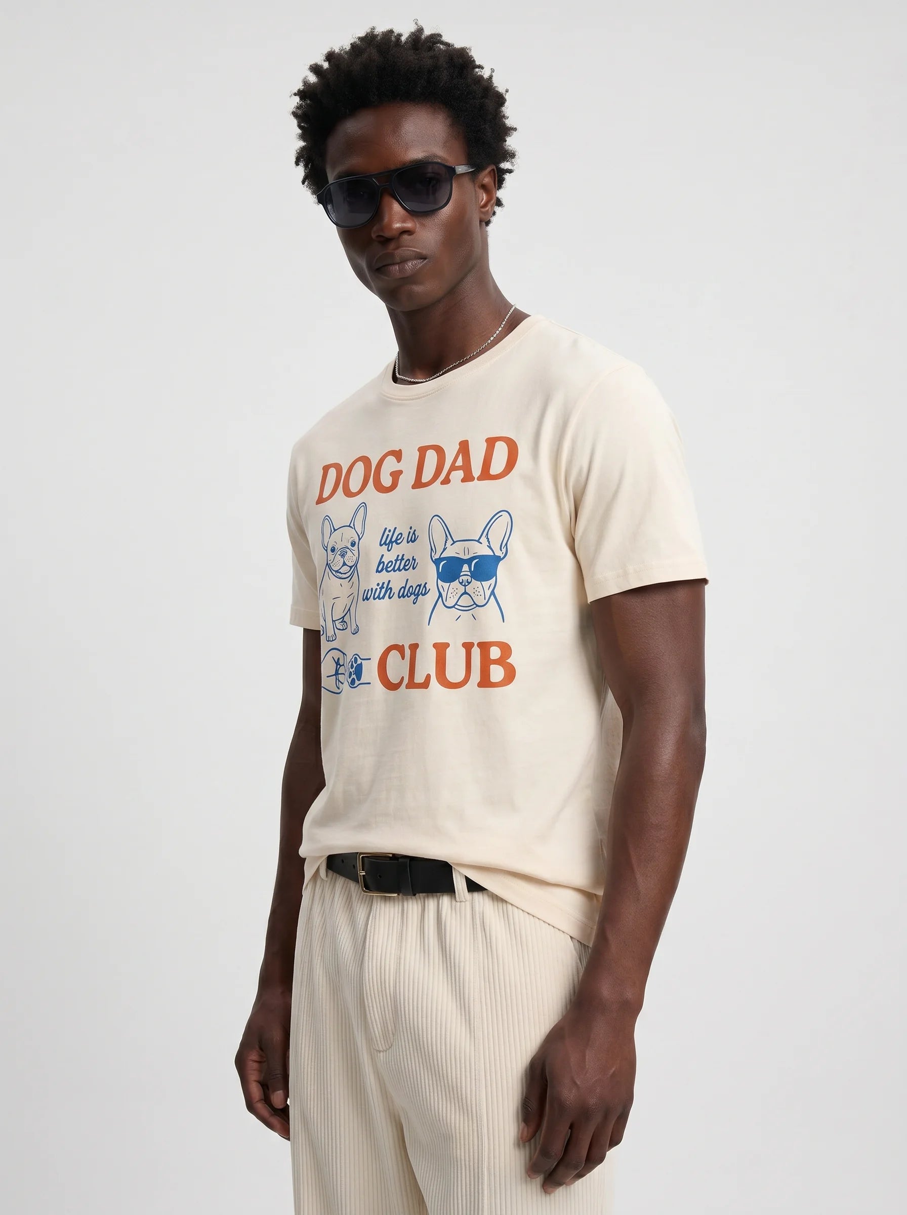 Dog Dad Club T-Shirt – Men's Styling 4