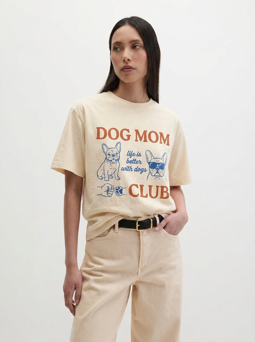 Dog Mom Club T-Shirt – Women's Styling 4