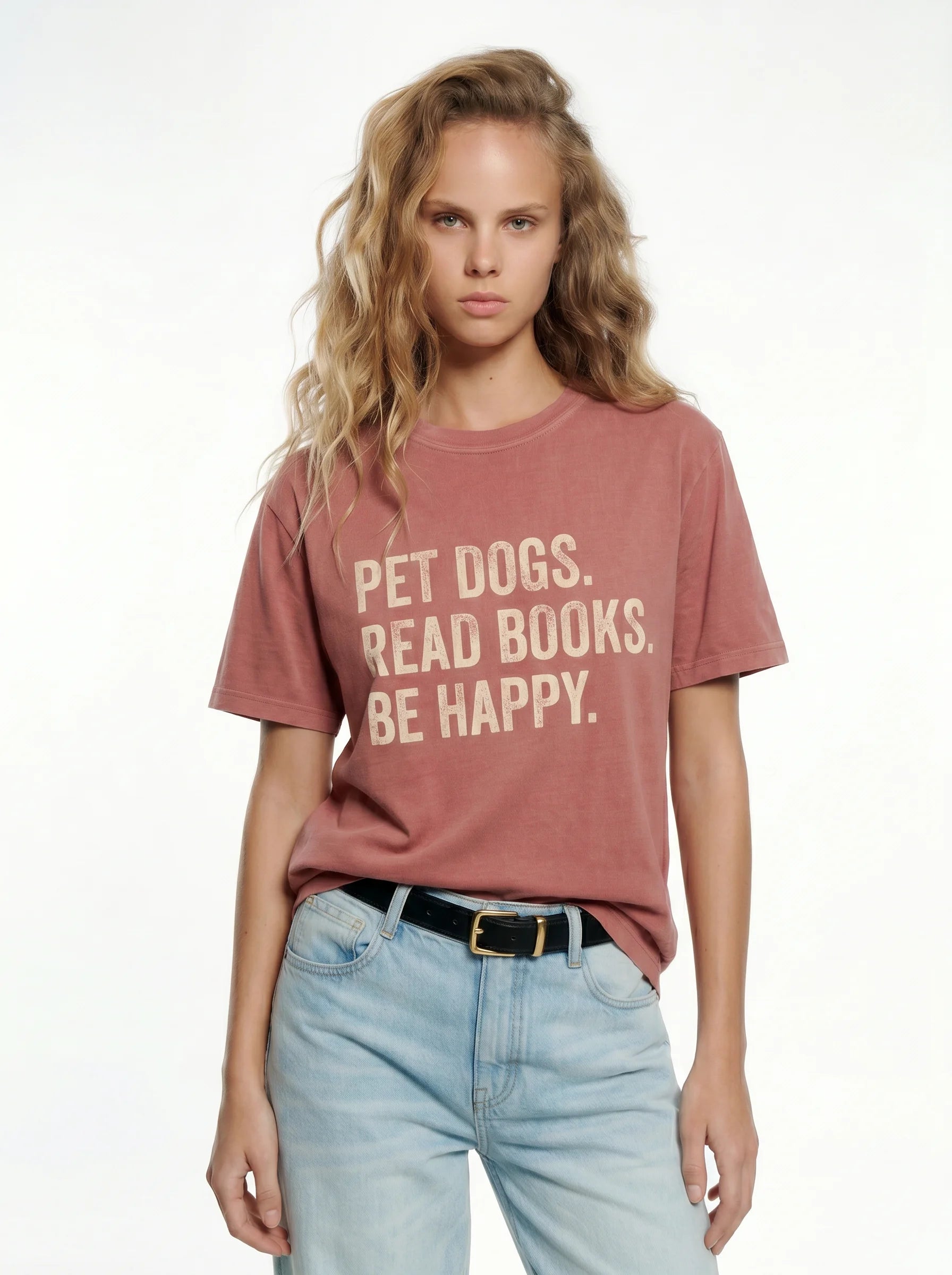Pet Dogs Read Books T-Shirt – Women's Styling 5