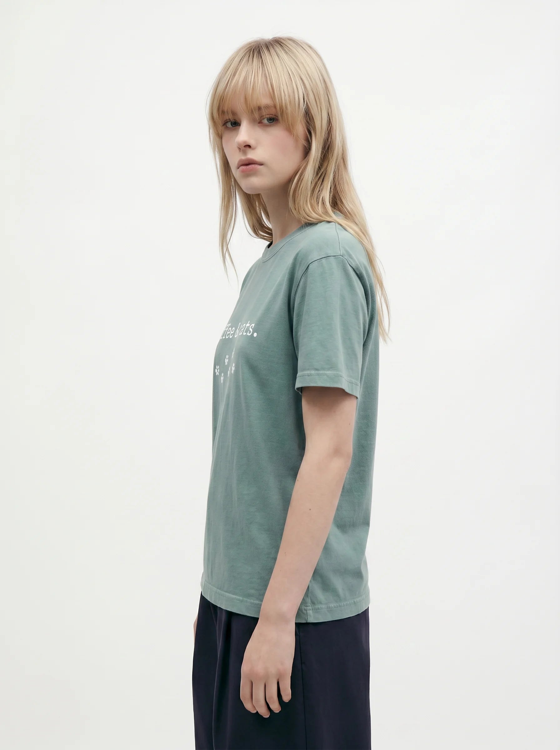 Coffee and Cats T-Shirt – Women's Styling 2