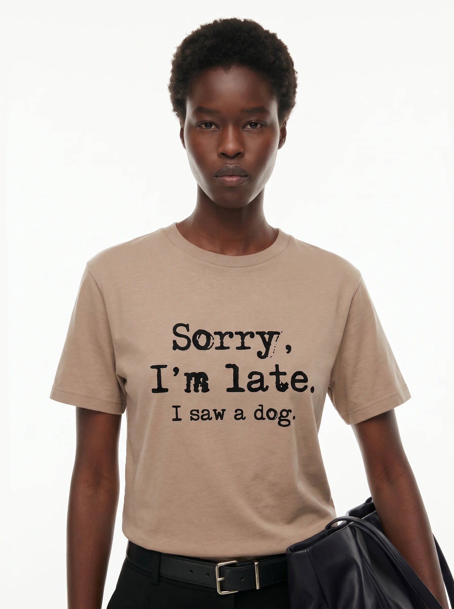 Sorry I'm Late I Saw a Dog T-Shirt – Women's Styling 4