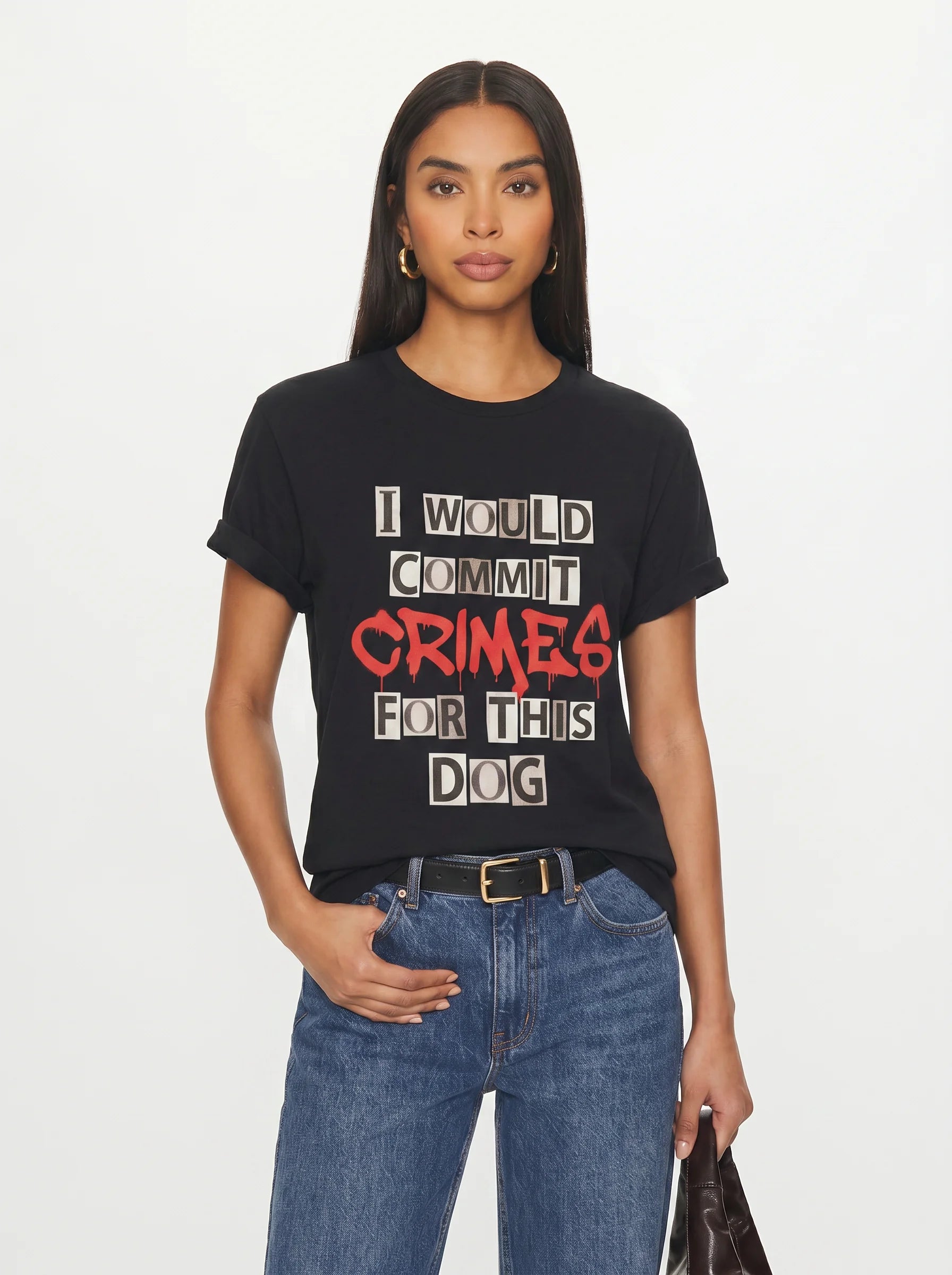 I Would Commit Crimes for This Dog T-Shirt – Women's Styling 4