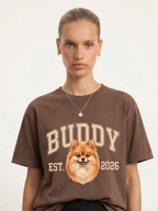 Custom Pet Portrait T-Shirt – Men's Styling