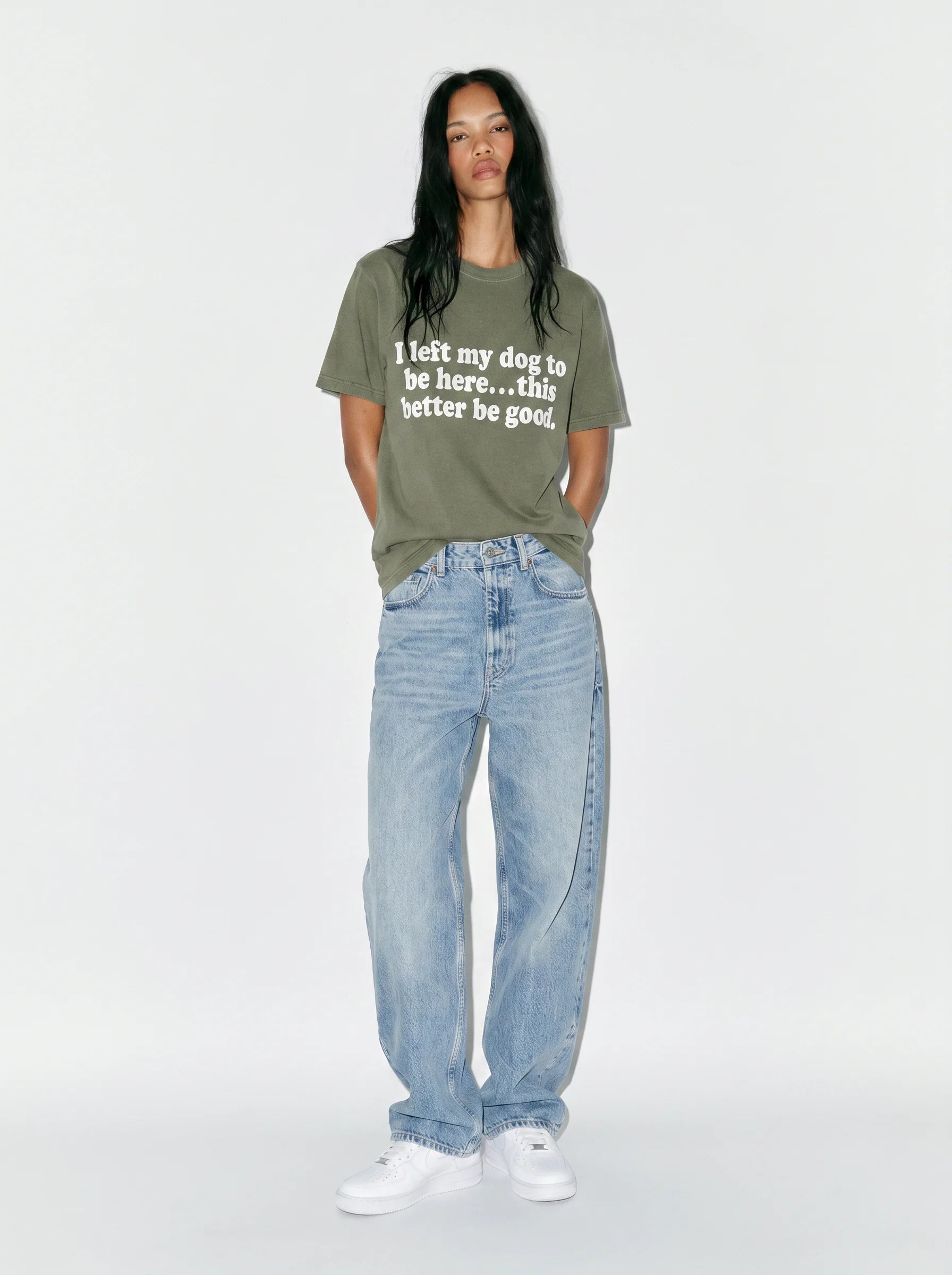 I Left My Dog to Be Here T-Shirt – Dog Parent Tee | Made With Paws