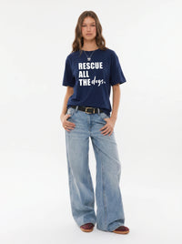 Rescue All the Dogs Classic T-Shirt – Dog Rescue Gift | Made With Paws