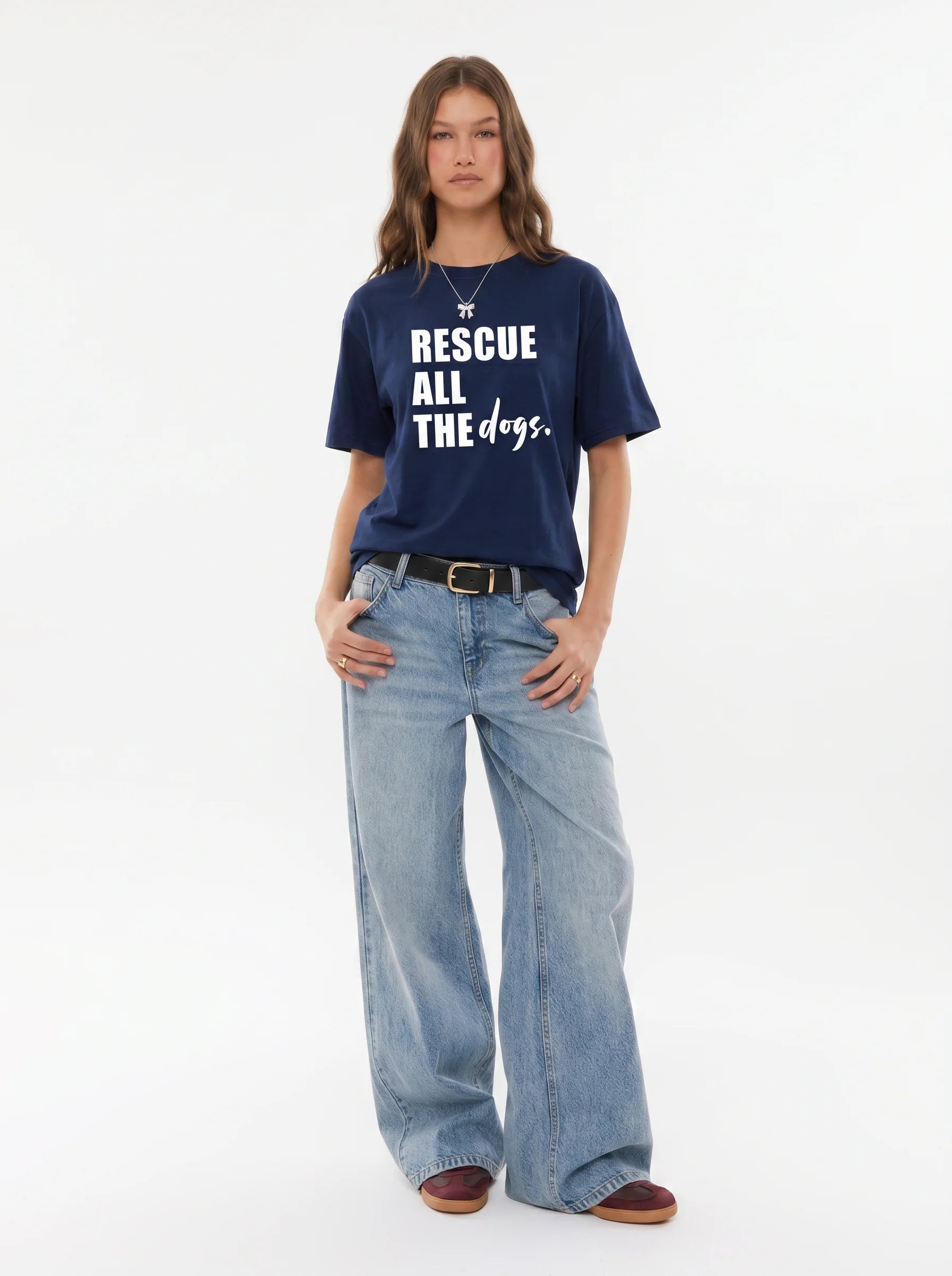 Rescue All the Dogs Classic T-Shirt – Dog Rescue Gift | Made With Paws