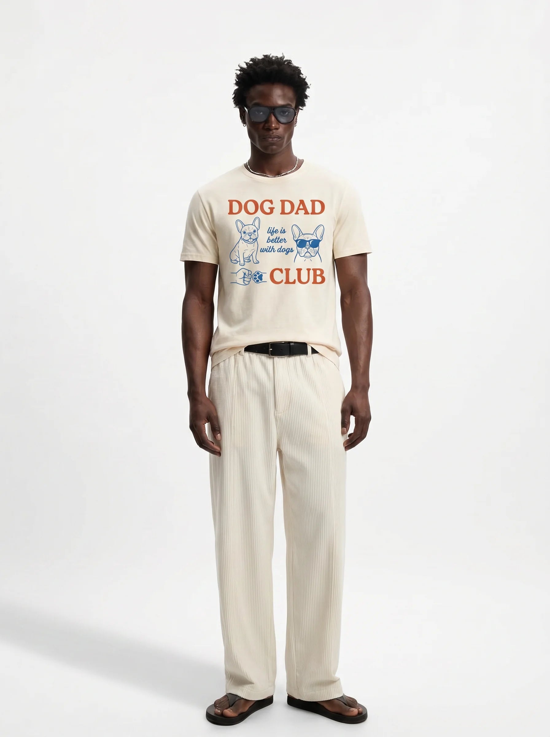 Dog Dad Club T-Shirt – Gift for Dog Dads | Made With Paws
