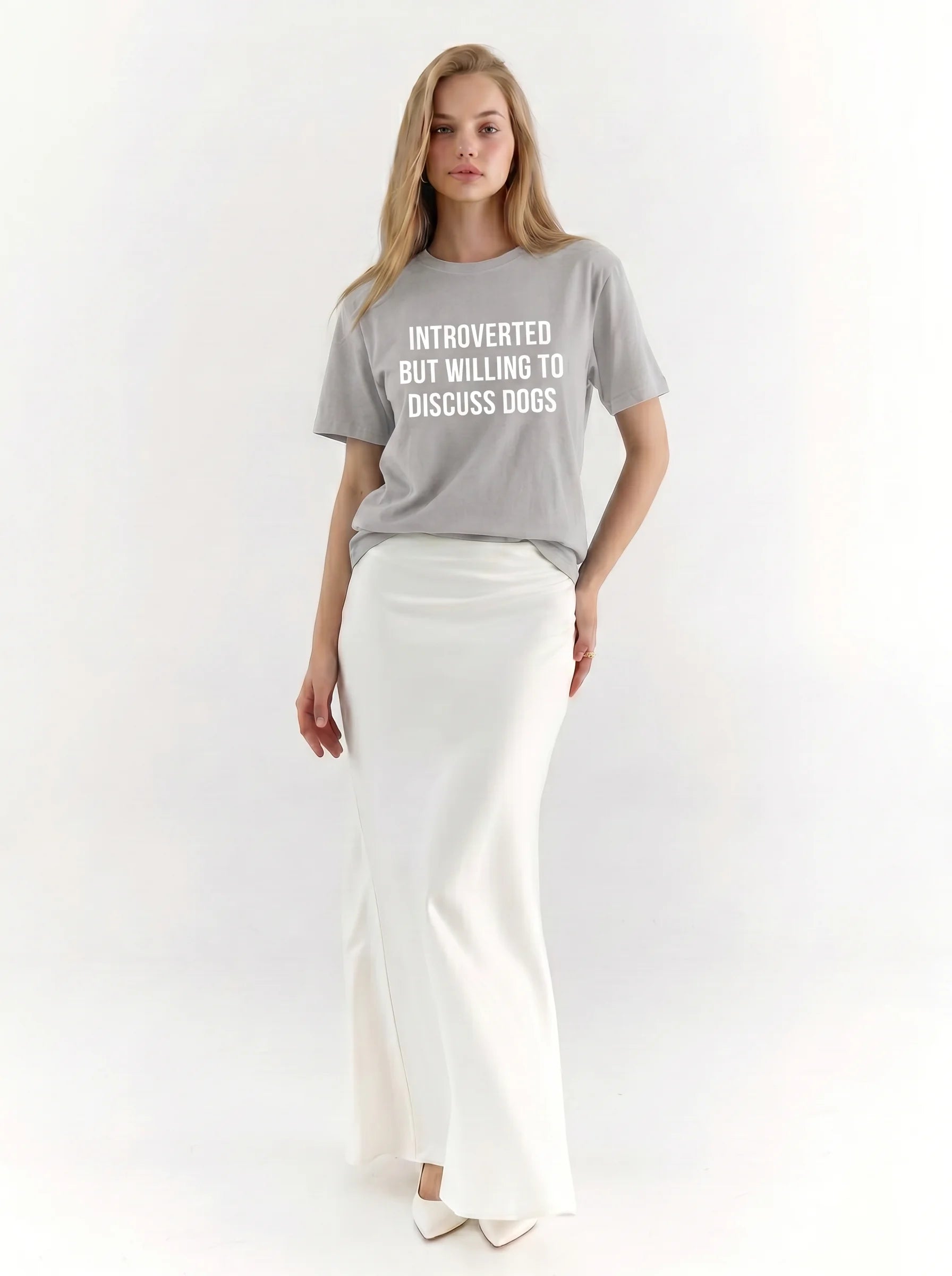 Introverted But Willing to Discuss Dogs Classic T-Shirt