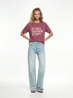 Pet Dogs Read Books T-Shirt in Berry