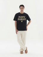 Puppy Parent T-Shirt in Black