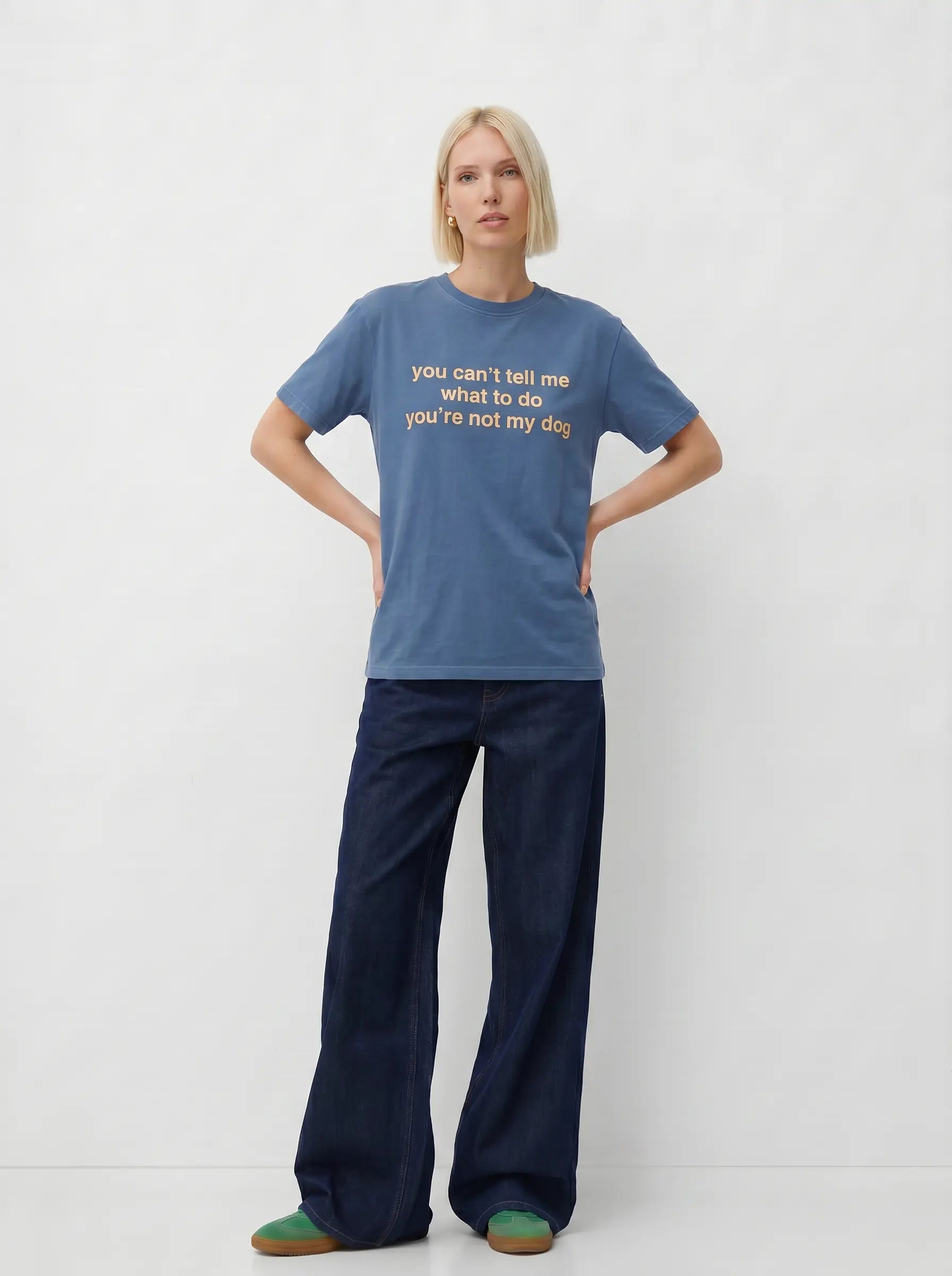 You're Not My Dog T-Shirt in Blue Jean