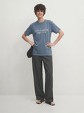 Life Happens Dogs Help T-Shirt in Blue Jean