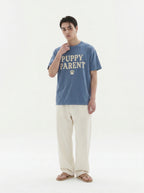 Puppy Parent T-Shirt in Blue Jean