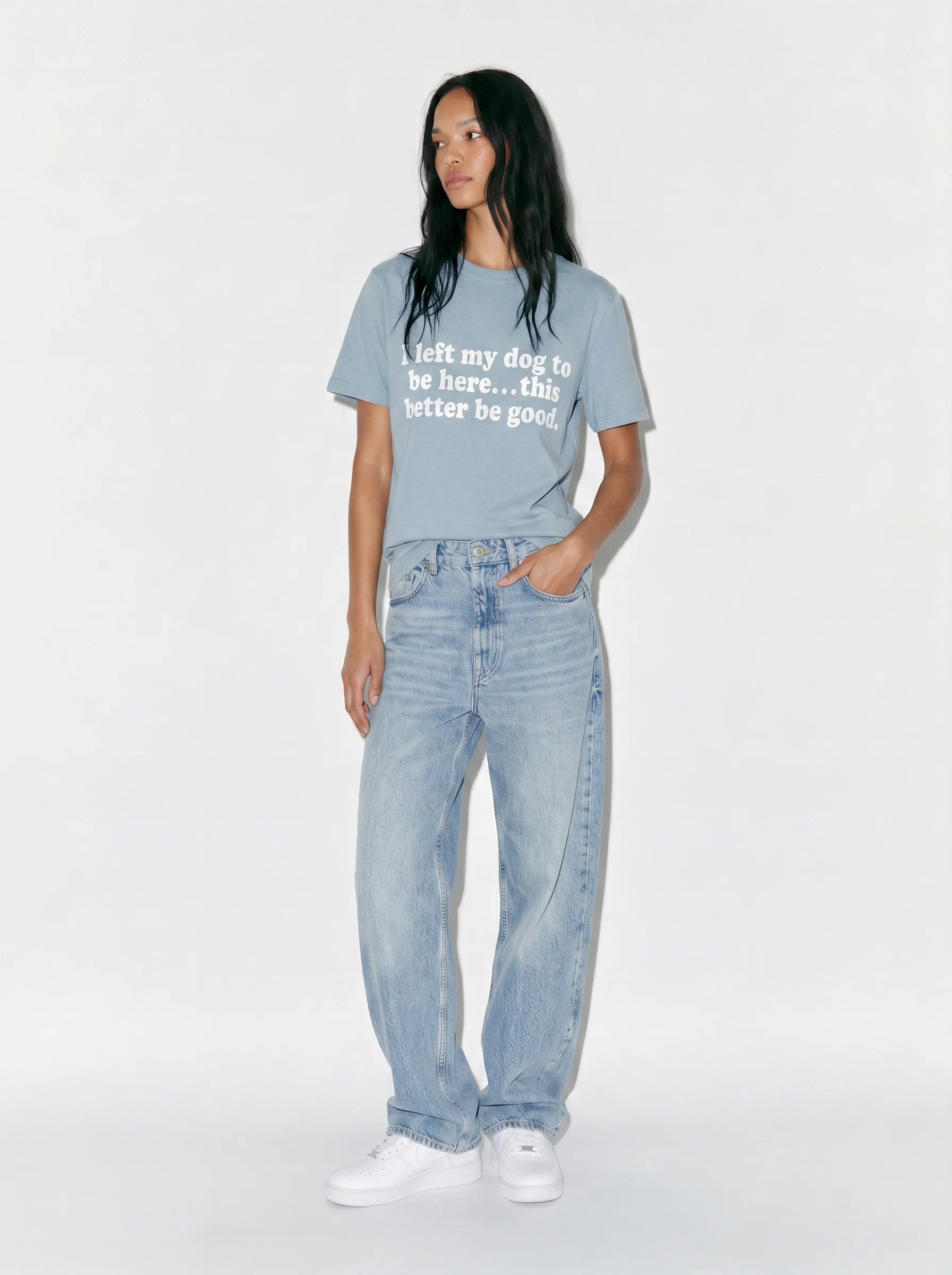I Left My Dog to Be Here T-Shirt