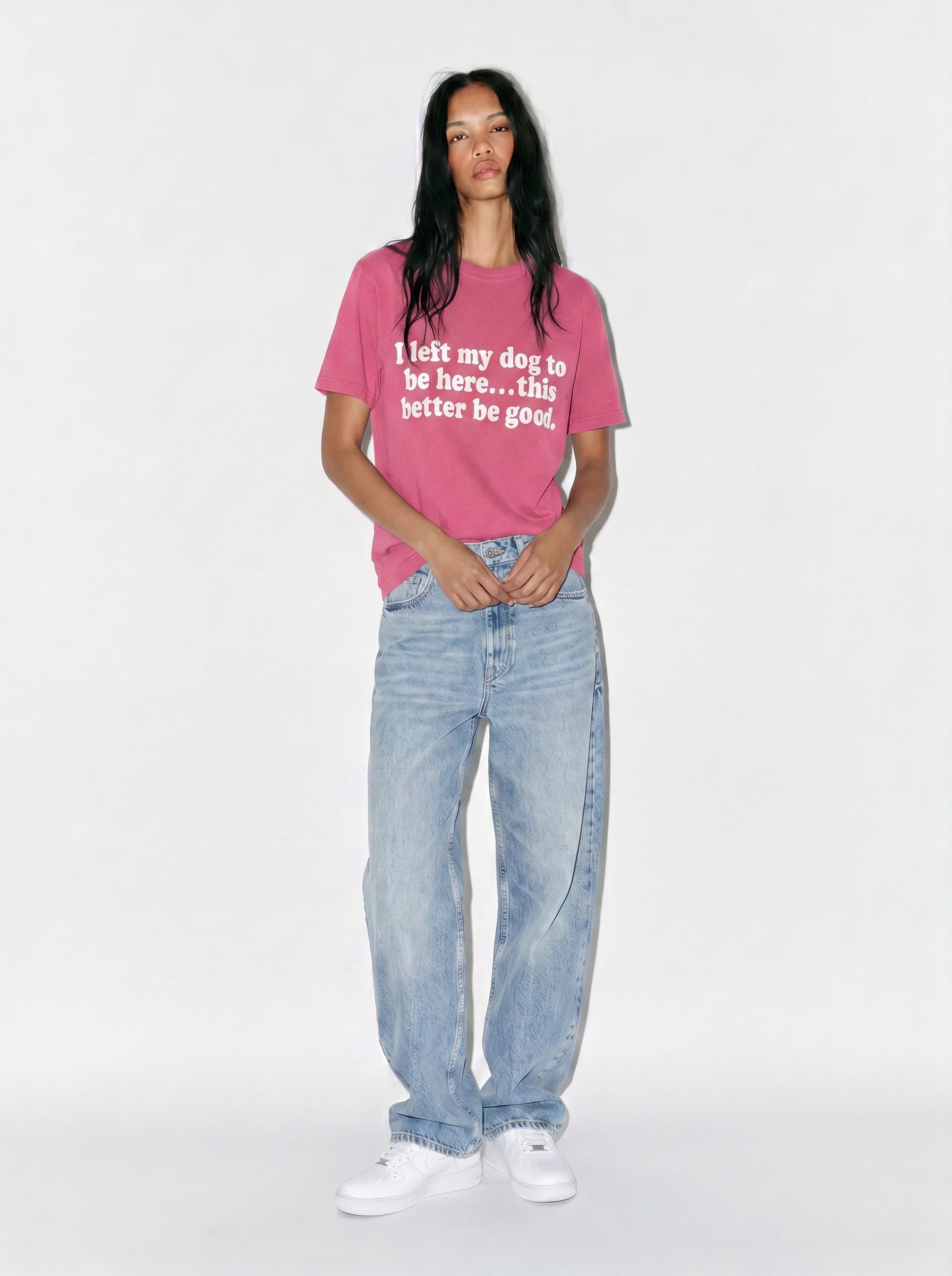 I Left My Dog to Be Here T-Shirt