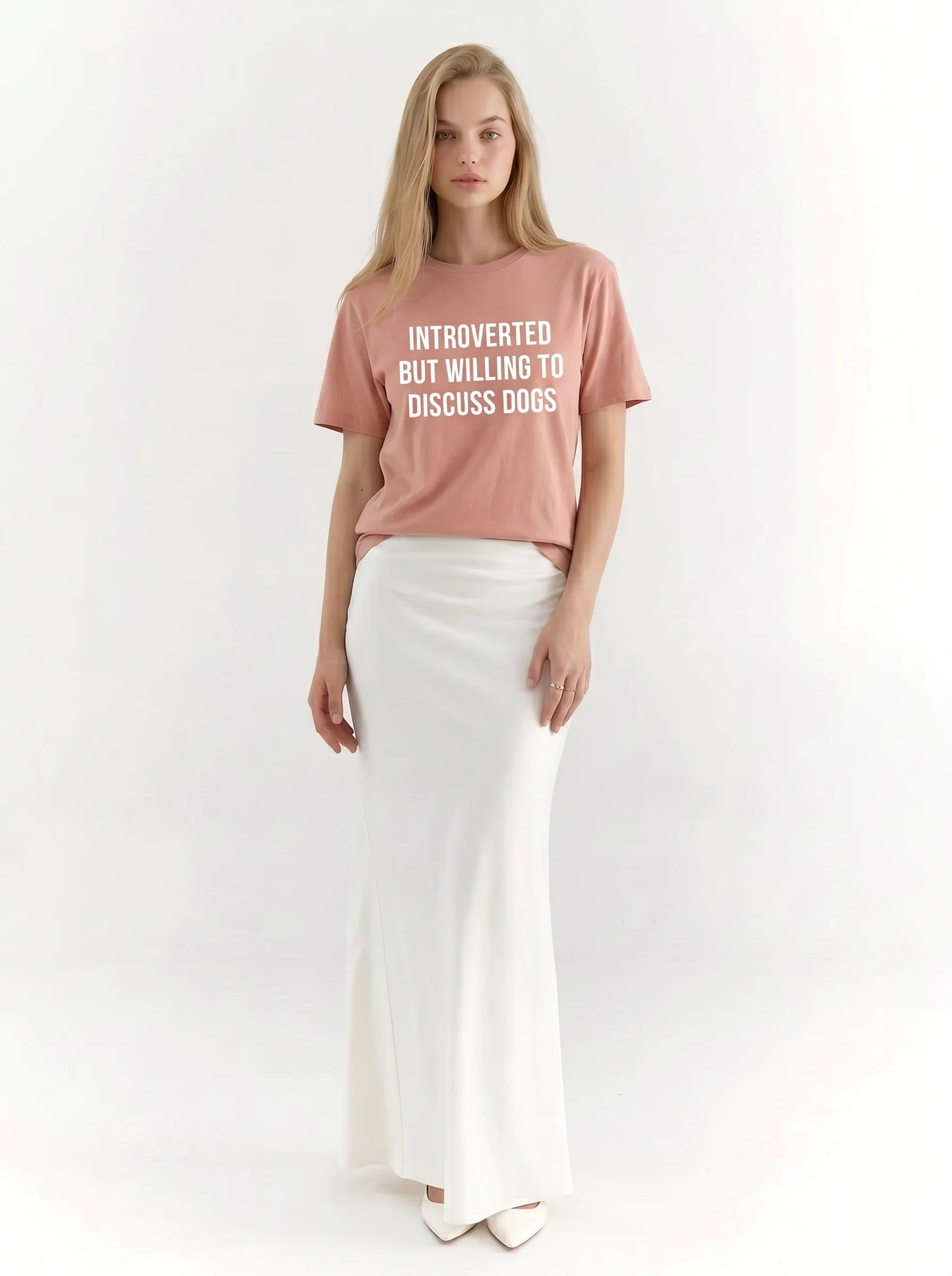Introverted But Willing to Discuss Dogs Classic T-Shirt