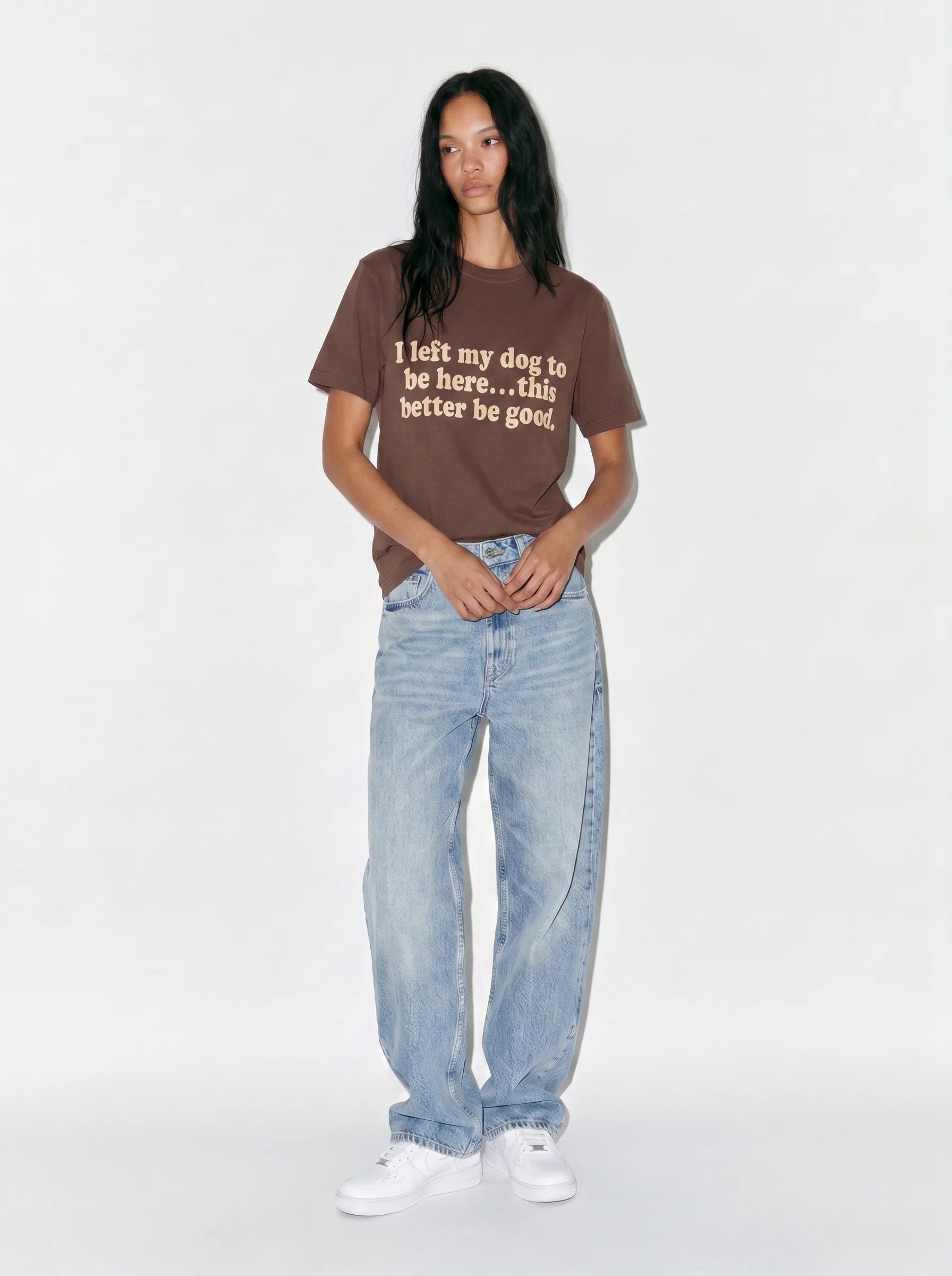 I Left My Dog to Be Here T-Shirt