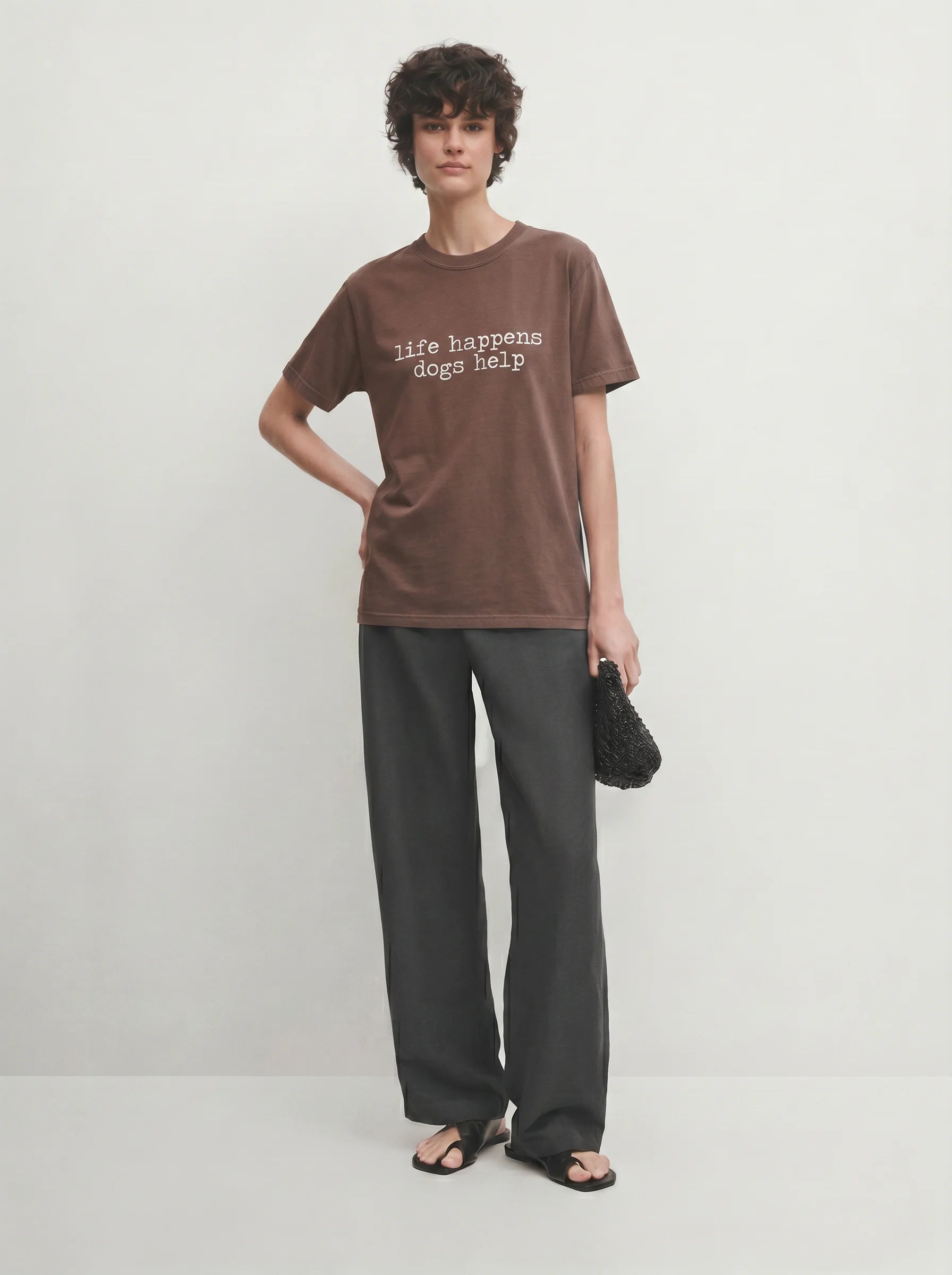 Life Happens. Dogs Help. T-Shirt