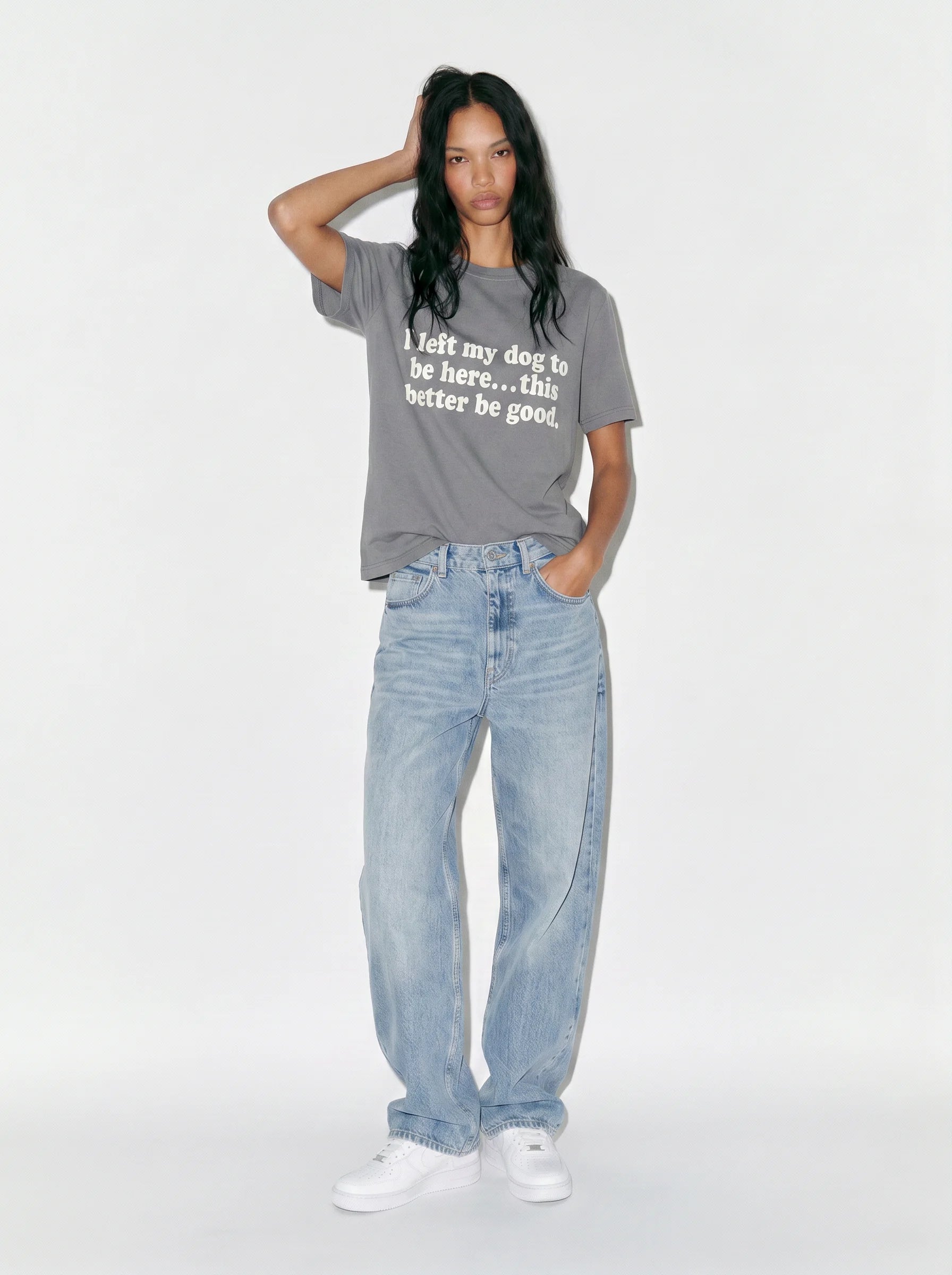 I Left My Dog to Be Here T-Shirt