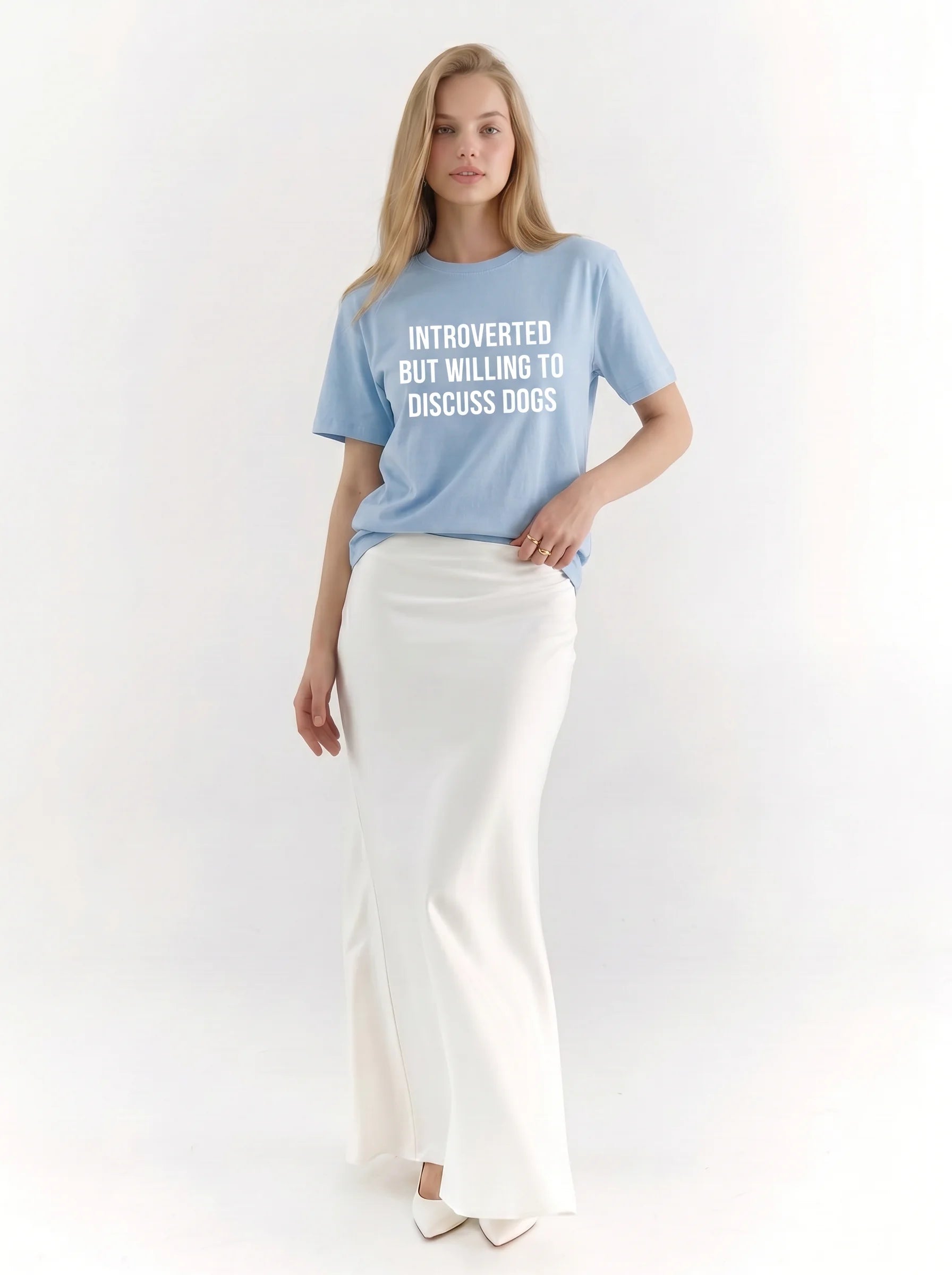 Introverted But Willing to Discuss Dogs Classic T-Shirt