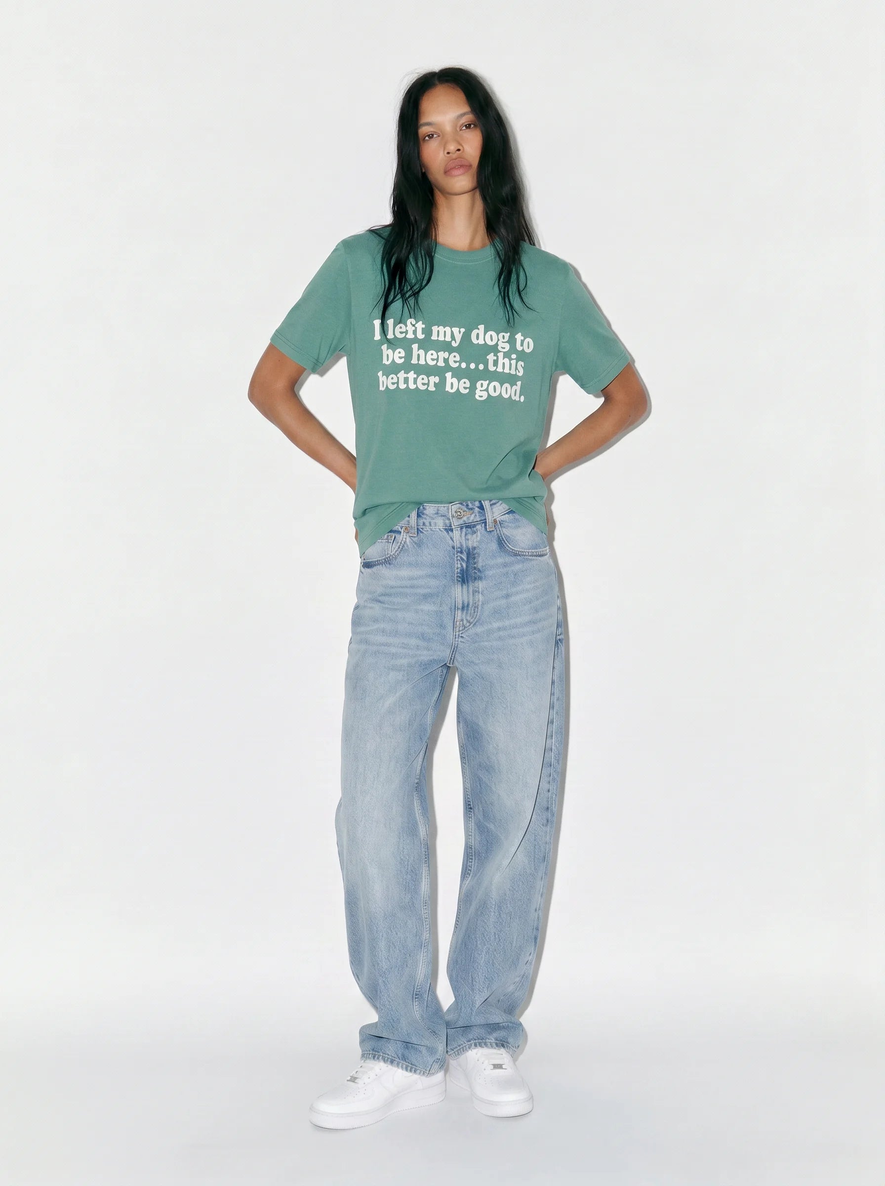 I Left My Dog to Be Here T-Shirt
