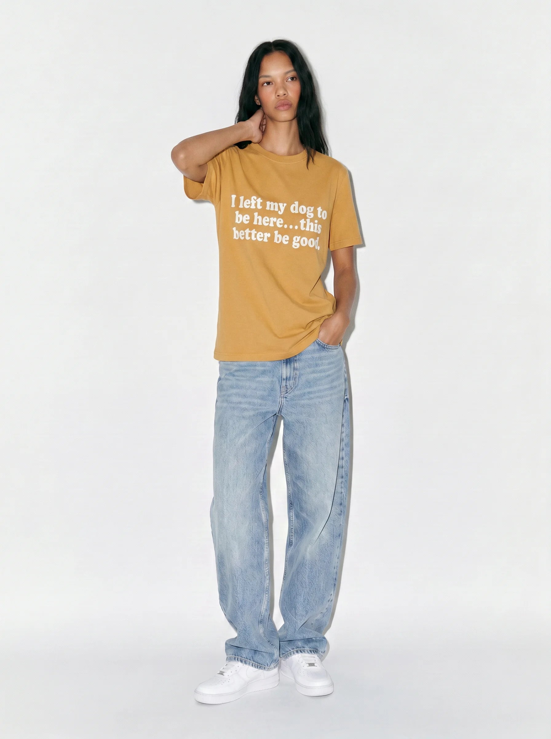 I Left My Dog to Be Here T-Shirt