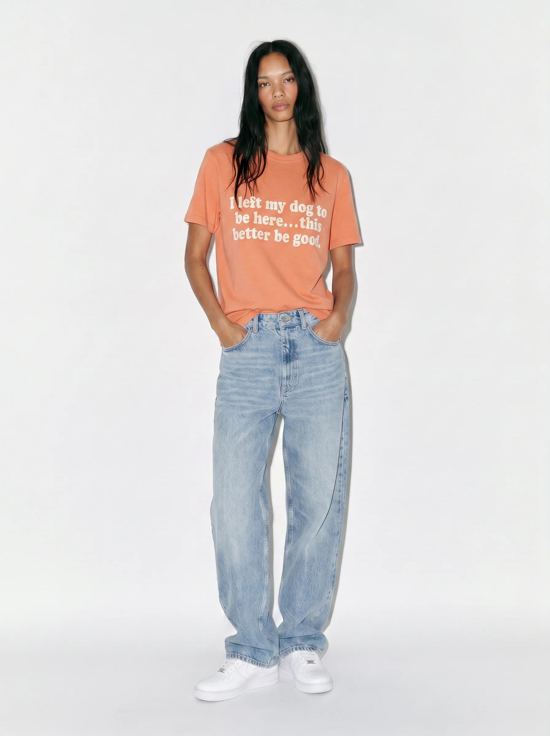 I Left My Dog to Be Here T-Shirt