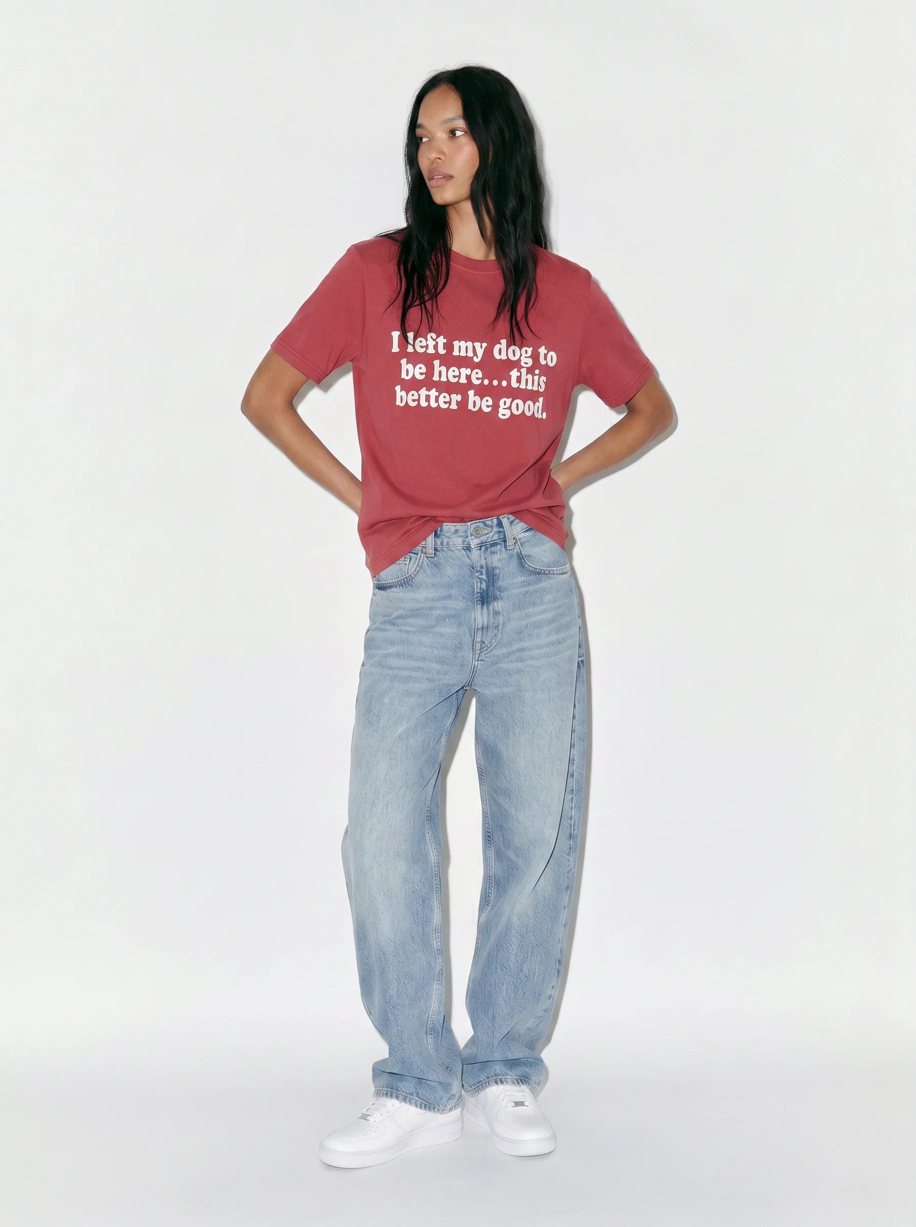 I Left My Dog to Be Here T-Shirt
