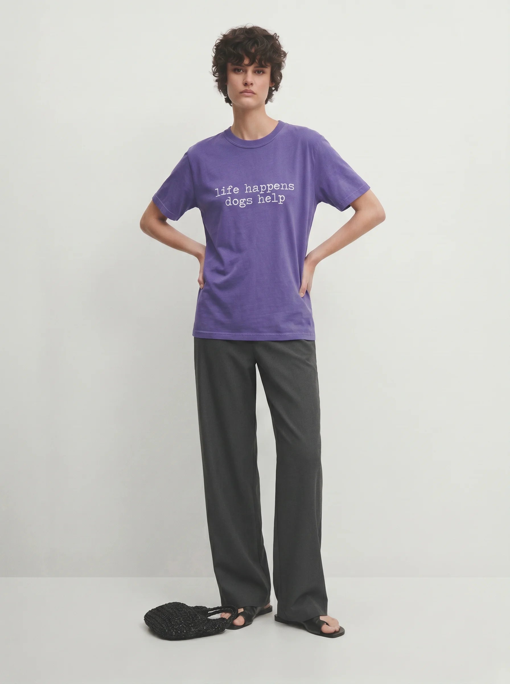 Life Happens. Dogs Help. T-Shirt