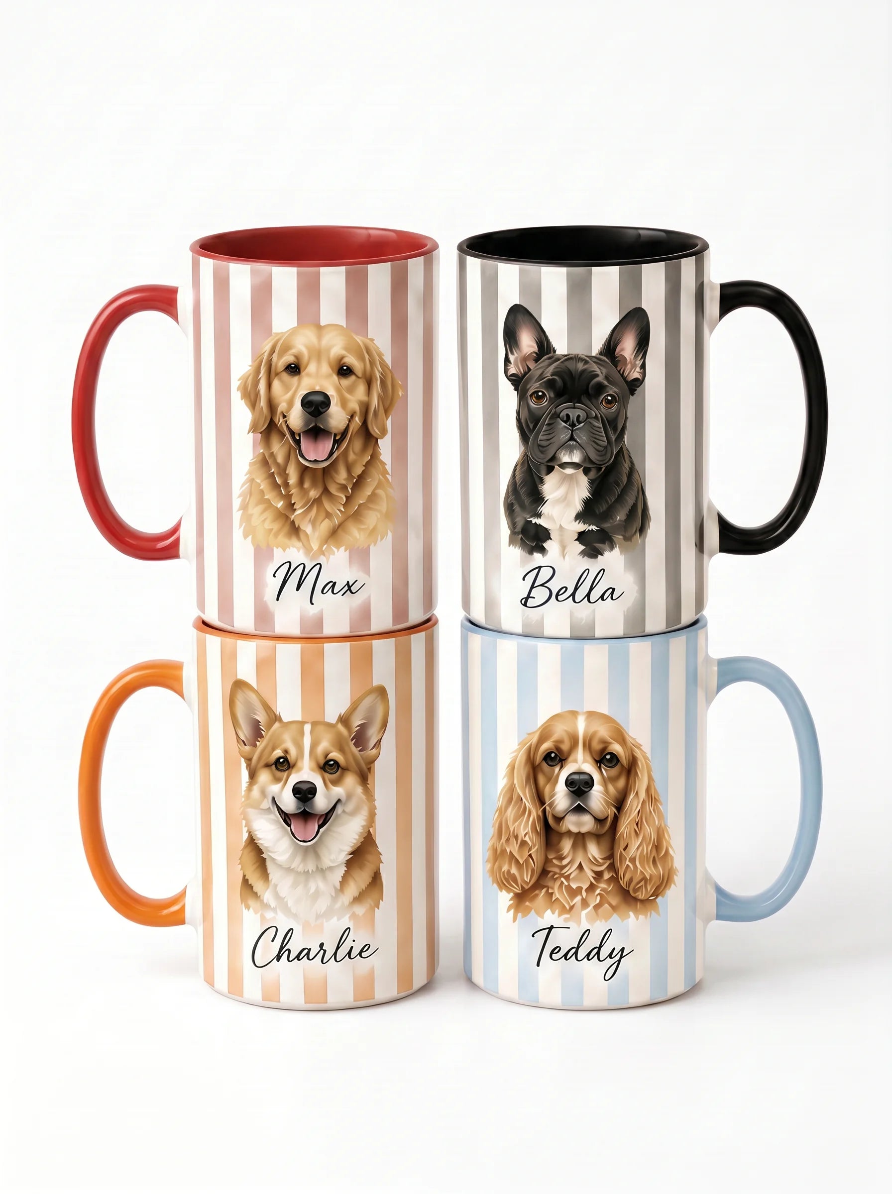 Custom Pet Portrait Mug – Cat Portrait Example