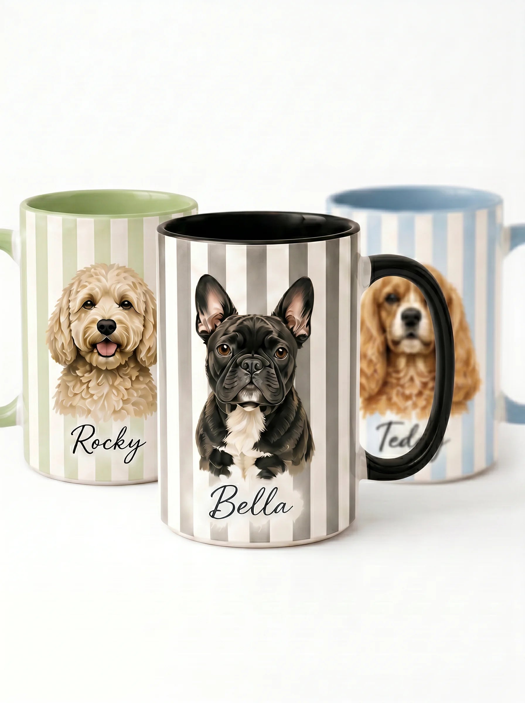 Custom Pet Portrait Mug – Dog Portrait Example